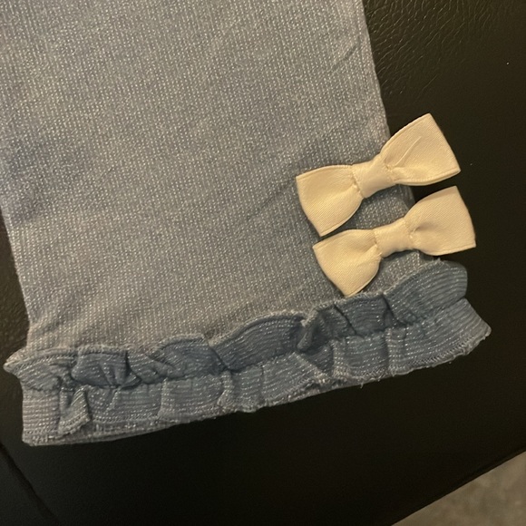 Denim Ruffled Capris - Picture 4 of 4